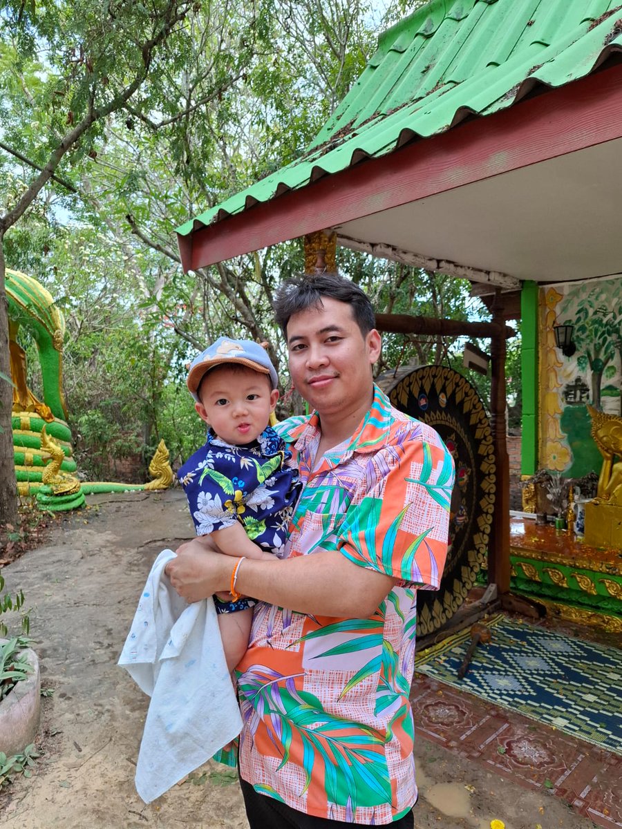 Happy Lao New Year 2025 with my cute son.