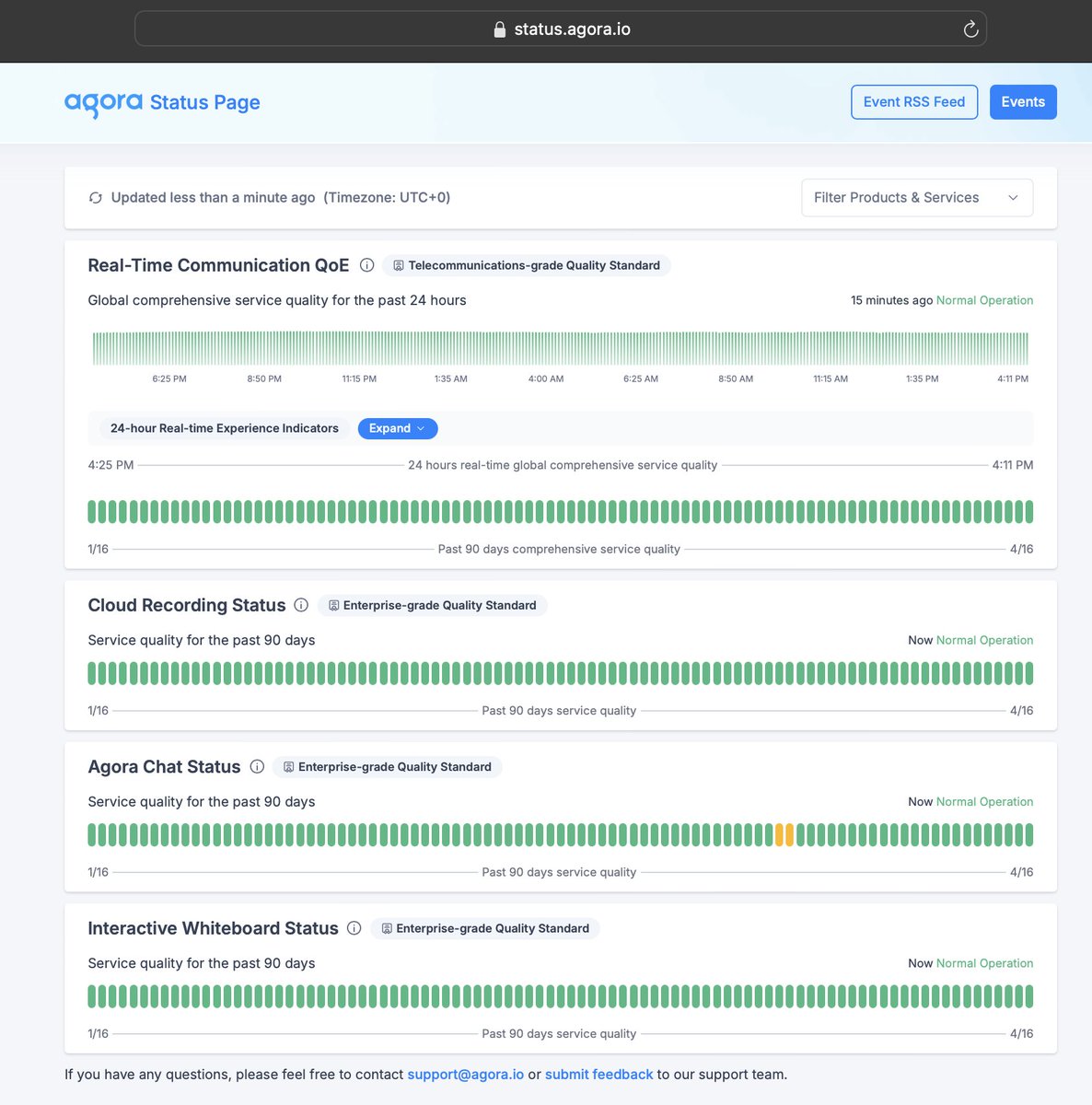 Zoom is down...

and while it might not be a Throwback Thursday, this reminds us of the time AWS had a major outage. More than half the internet was down, but Agora's network and live streams were still working. 

Just saying, too bad some providers can't make the same claim.