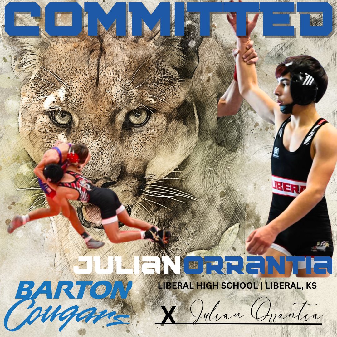 🐾 WELCOME TO THE HILL🐾

Julian Orrantia of Liberal High School 

Julian  is a 2x state qualifier capping off his senior year with a 5th place state medal.  We are looking forward to your growth as a Cougar!

#GoBarton #RollCougs