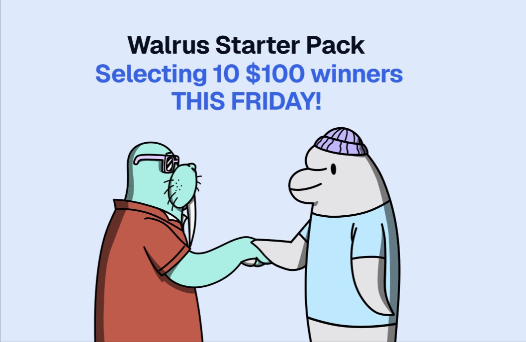 Markets are still choppy, but in collaboration with <a href="/WalrusProtocol/">Walrus 🦭/acc</a>, Beluga is sending help!

Selecting another 10 winners this FRIDAY for $100 USDC each! 

Want in?
🔂 Repost / Like
👥 Tag your frens
☑️ Have your claim to enter👇
starter.heybeluga.com/walrus