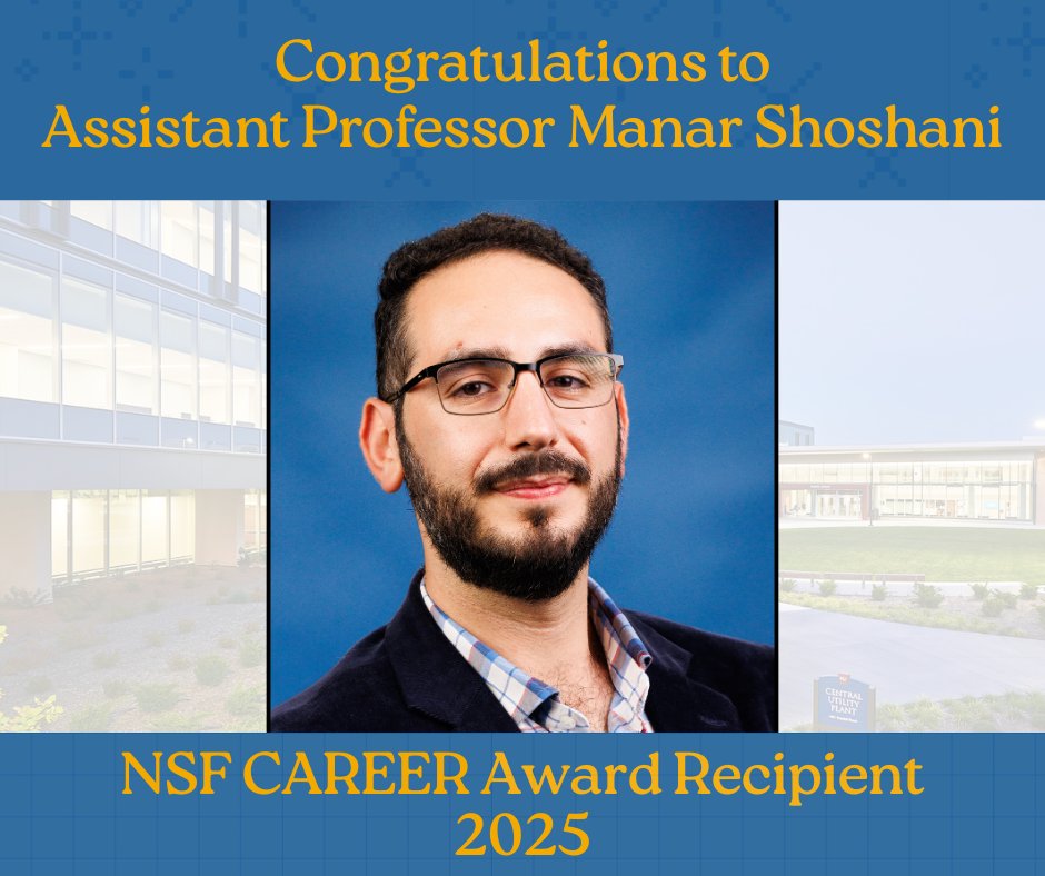 KU Chemistry (@kuchemistry) on Twitter photo Congratulations to Prof. Manar Shoshani who is the recipient of a <a href="/NSF/">U.S. National Science Foundation</a> CAREER Award! 🎉 Read more here: bit.ly/ShoshaniCAREER… Congratulations to Prof. Manar Shoshani who is the recipient of a <a href="/NSF/">U.S. National Science Foundation</a> CAREER Award! 🎉 Read more here: bit.ly/ShoshaniCAREER…