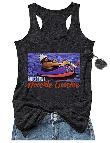 I just received Hotter Than a Hoochie Coochie Tank Tops for Women Vintage Country Music Graphic Hawaiian Racerback T Shirt - Small - Dark Grey from badstudentandrew via Throne. Thank you! throne.com/chloeredsell #Wishlist #Throne