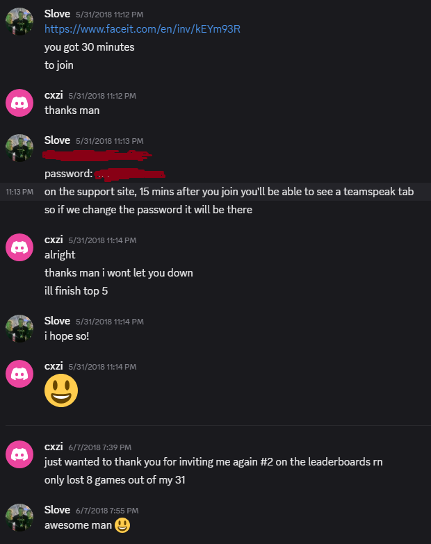 Slove (@slovecs) on Twitter photo Throwback to when I begrudgingly invited <a href="/CxziDanny/">Danny</a> to <a href="/MythicRebornGG/">Mythic Reborn</a> Diamond, today he qualifies for his first major!
(i wont show the begging he did before this in the conversation)
Congrats <a href="/ComplexityCS/">Complexity CS</a> ! Throwback to when I begrudgingly invited <a href="/CxziDanny/">Danny</a> to <a href="/MythicRebornGG/">Mythic Reborn</a> Diamond, today he qualifies for his first major!
(i wont show the begging he did before this in the conversation)
Congrats <a href="/ComplexityCS/">Complexity CS</a> !