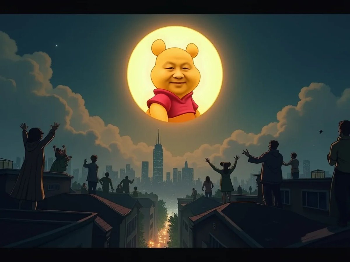 xijingonsol's tweet photo. 4/5
History will remember this not as a joke, 📜
but as the day memes threatened authority. 🎭⚡👑

When satire shook a superpower. 🌍💥
And a bear with a crop top… 
became an icon of resistance. ✊🔥

#XIJINGPOOH 🧸✊🍯 https://t.co/3DE6WqUDV6