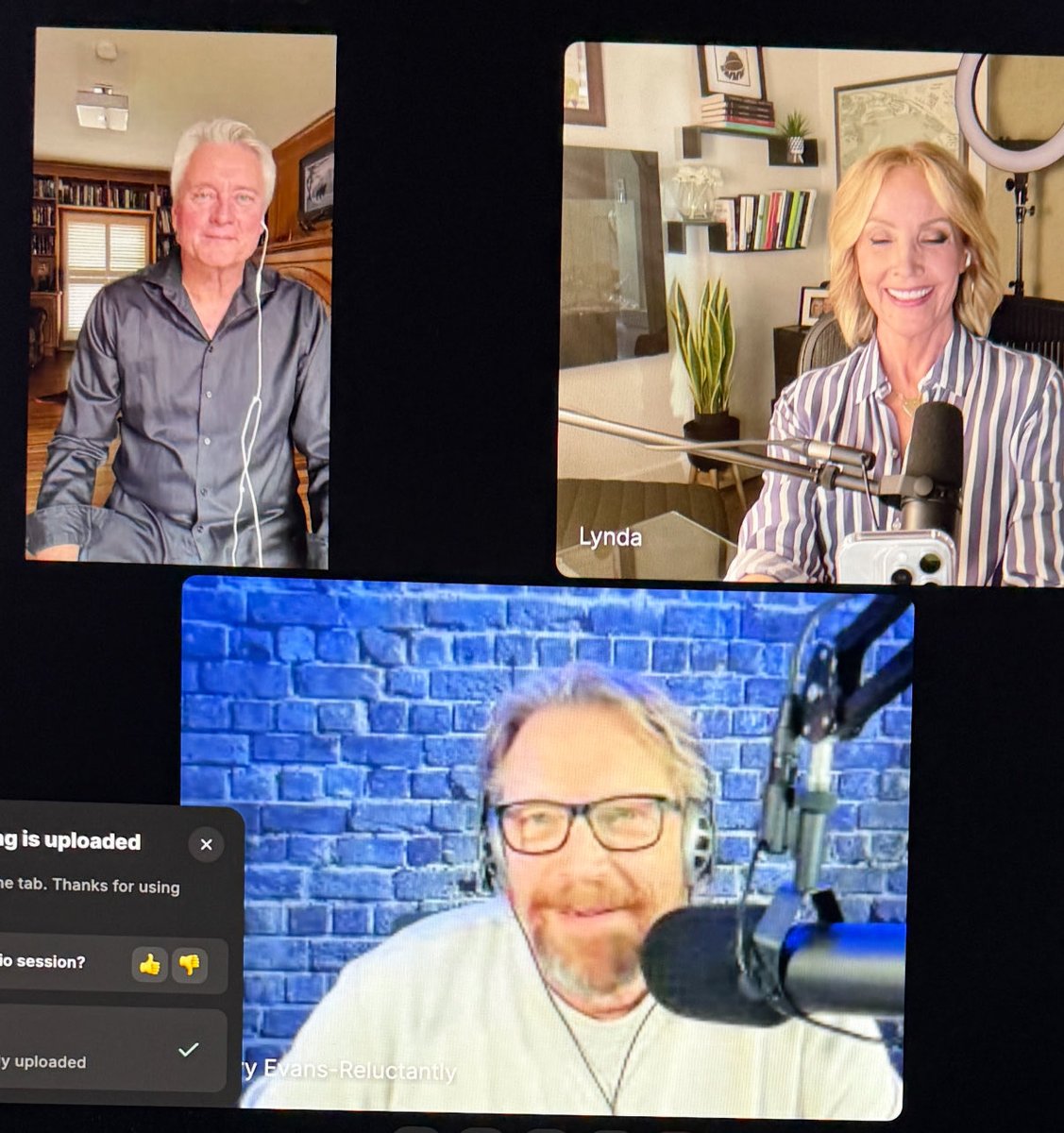 Okay THAT was fun!  Stay tuned for an upcoming episode of ⁦<a href="/reluctantlypod/">Reluctantly Podcast w/TerryEvans</a>⁩ with me ⁦<a href="/GordSteinke/">Gord Steinke</a>⁩ &amp; ⁦<a href="/TerryEvansShow/">The Terry Evans Show with Pete Potipcoe</a>⁩ 🎉