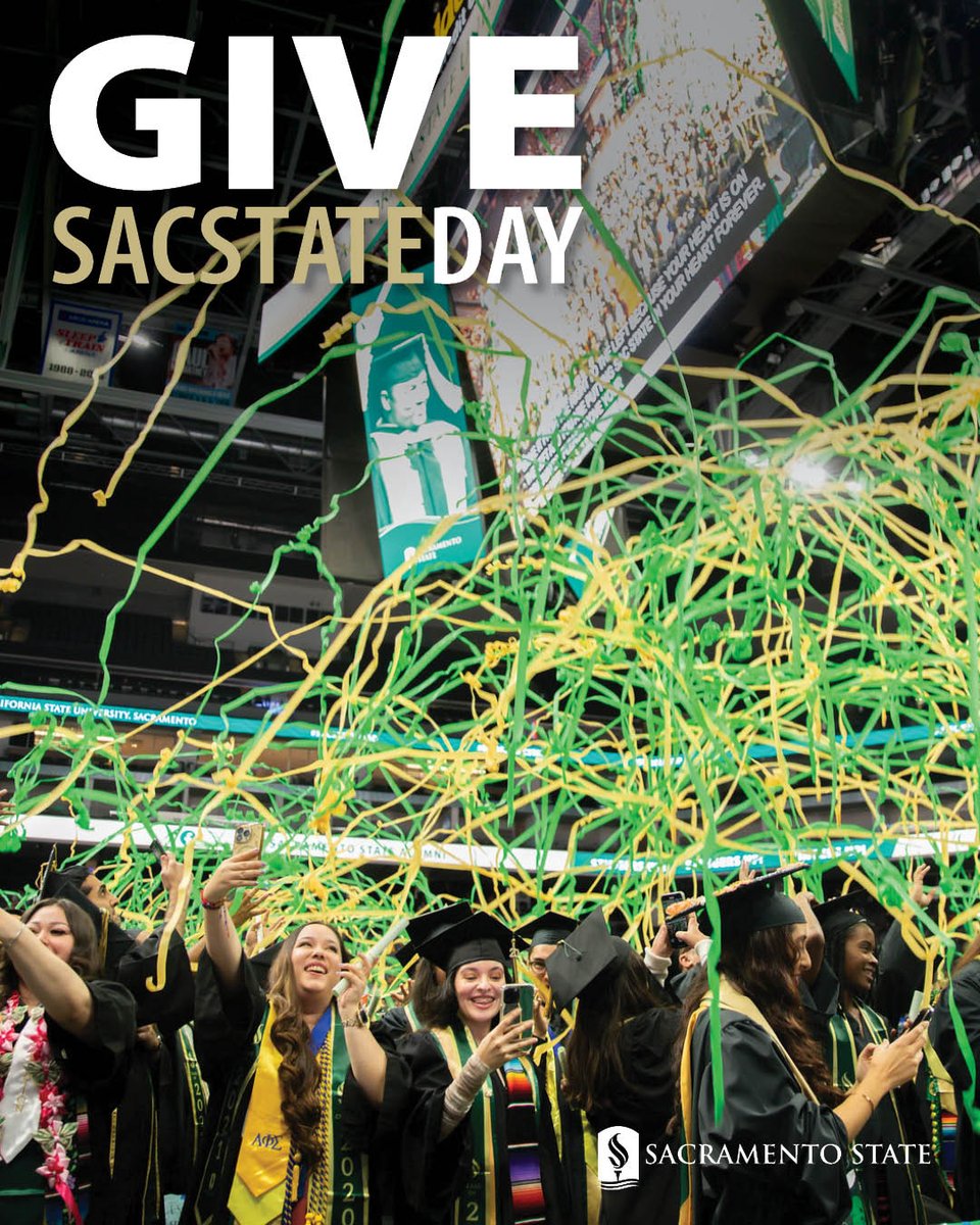 🔥 D-1 🔥
It's happening tomorrow! April 17-18, 2025
Join us by making a gift to support Hornets on their journeys to graduation and beyond. 💚
#allinforSacState #sacstate #publichealth
givesacstateday.csus.edu/amb/publicheal…