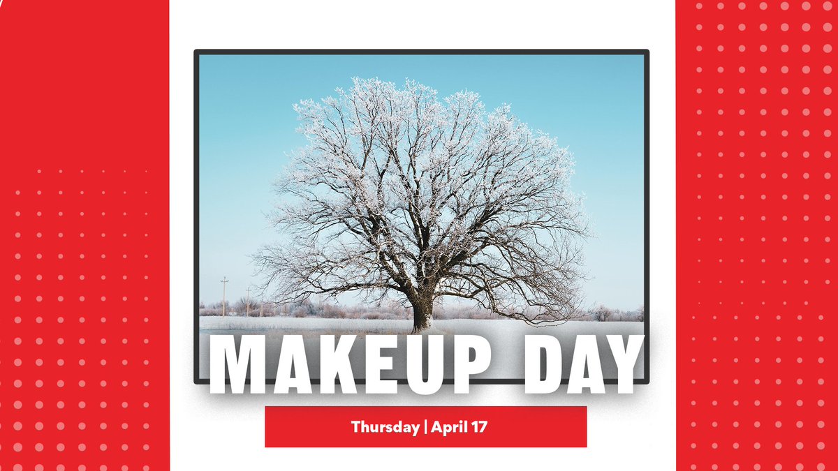 🚨 Reminder! Due to inclement weather days earlier this year, we will have a snow make-up day tomorrow, April 17th. All buildings will be operating on their normal schedules.