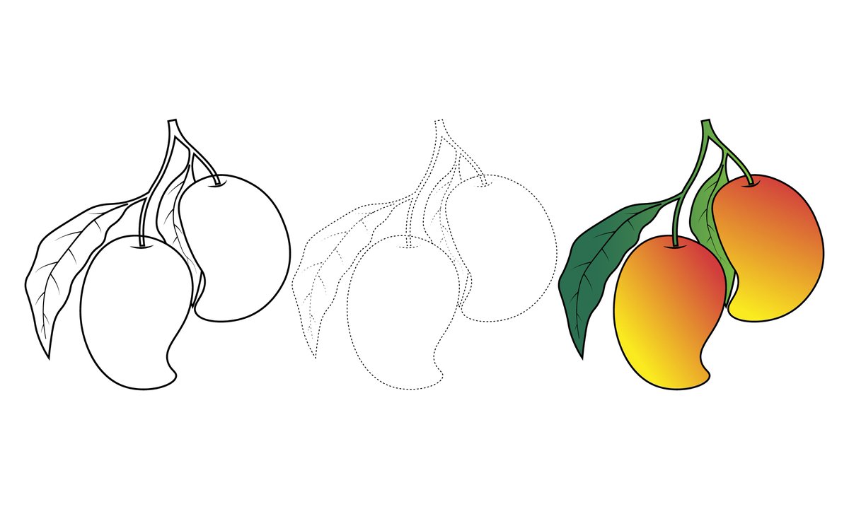 khaledgrafbd's tweet photo. Mango Coloring Book Page For Kids, Vector Illustration Hand Drawn Coloring Page https://t.co/DGre9KZFlE