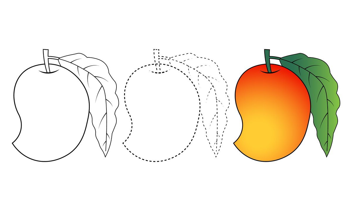 khaledgrafbd's tweet photo. Mango Coloring Book Page For Kids, Vector Illustration Hand Drawn Coloring Page https://t.co/DGre9KZFlE