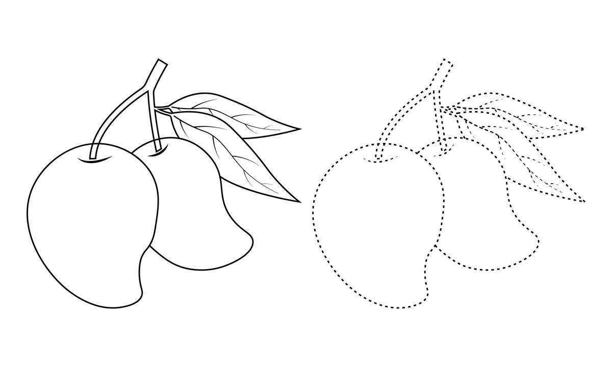 khaledgrafbd's tweet photo. Mango Coloring Book Page For Kids, Vector Illustration Hand Drawn Coloring Page https://t.co/DGre9KZFlE
