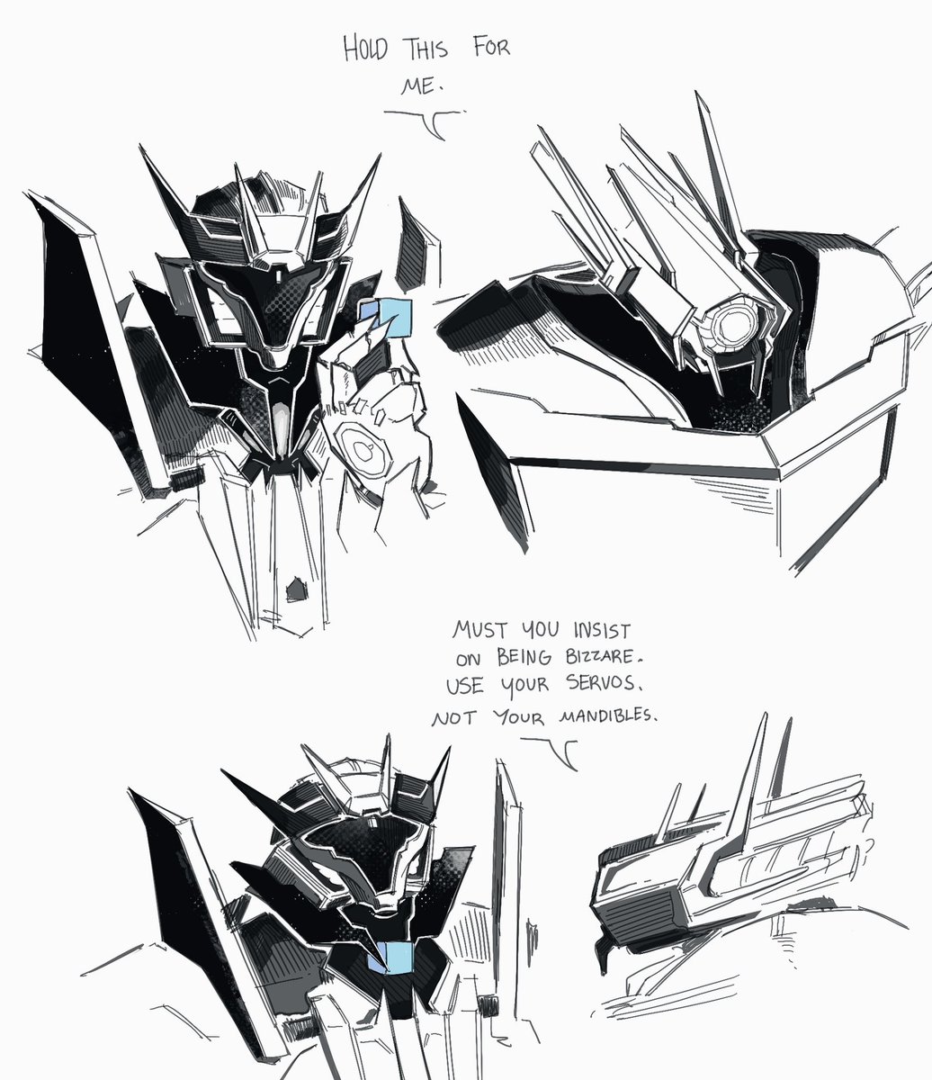 whyryouhere091's tweet photo. Ol’ Soundwave practices I did; I like how creature he and Shockwave look with their weird mandible things #transformers https://t.co/ygb3YgRspD