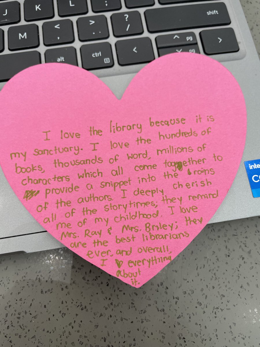 Bernadette Trammell (@bernadettejt) on Twitter photo Sometimes it’s the smallest things that make the biggest difference. These words from a <a href="/RockHillHS/">Rock Hill High School</a> student about their school library is amazing! ❤️#prosperproud Sometimes it’s the smallest things that make the biggest difference. These words from a <a href="/RockHillHS/">Rock Hill High School</a> student about their school library is amazing! ❤️#prosperproud
