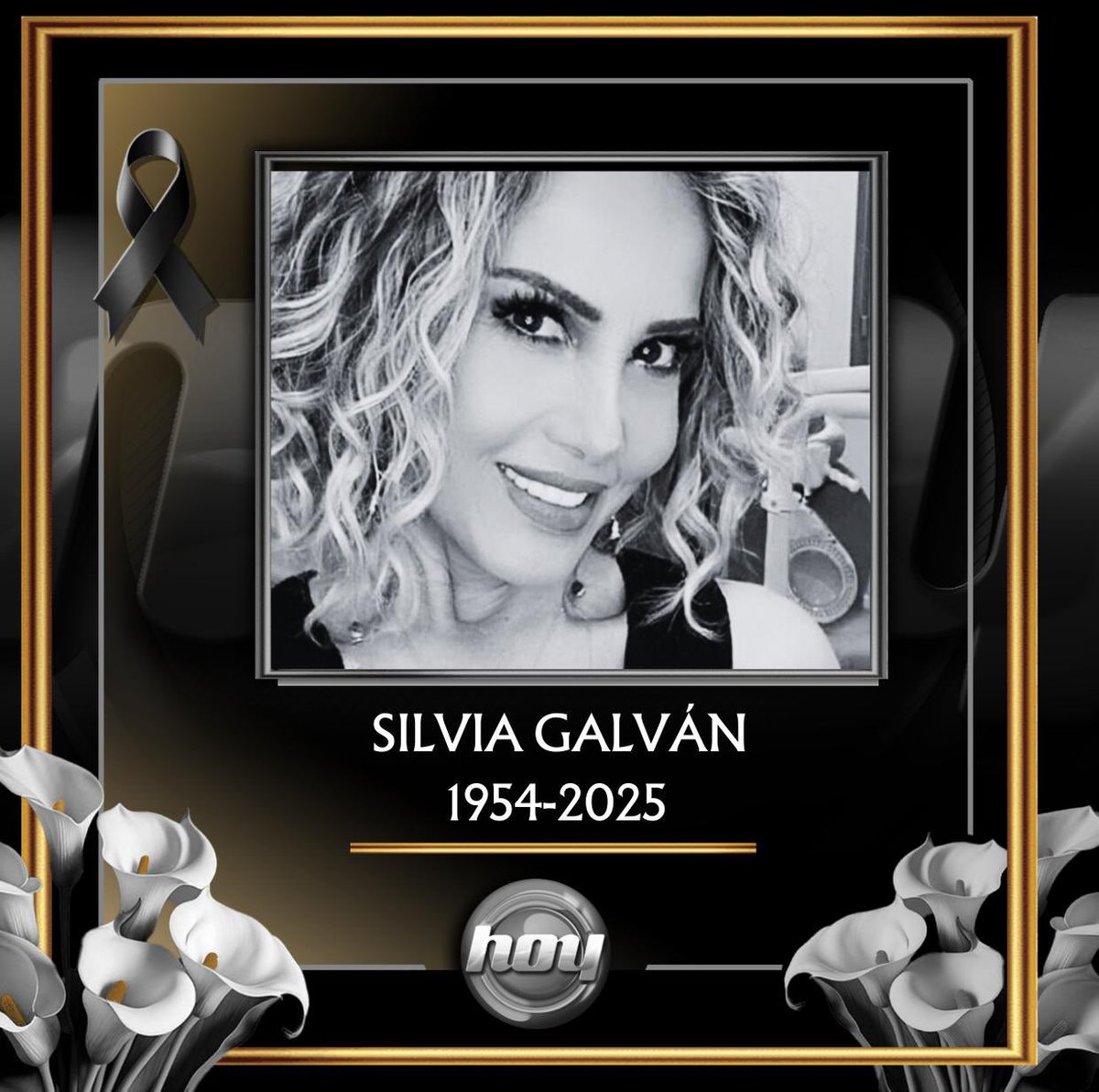 Lamentamos profundamente el sensible fallecimiento de #SilviaGalván Q.E.P.D.

Nos unimos a la pena que embarga a sus familiares, amigos y seguidores.
Descanse en paz 🤍