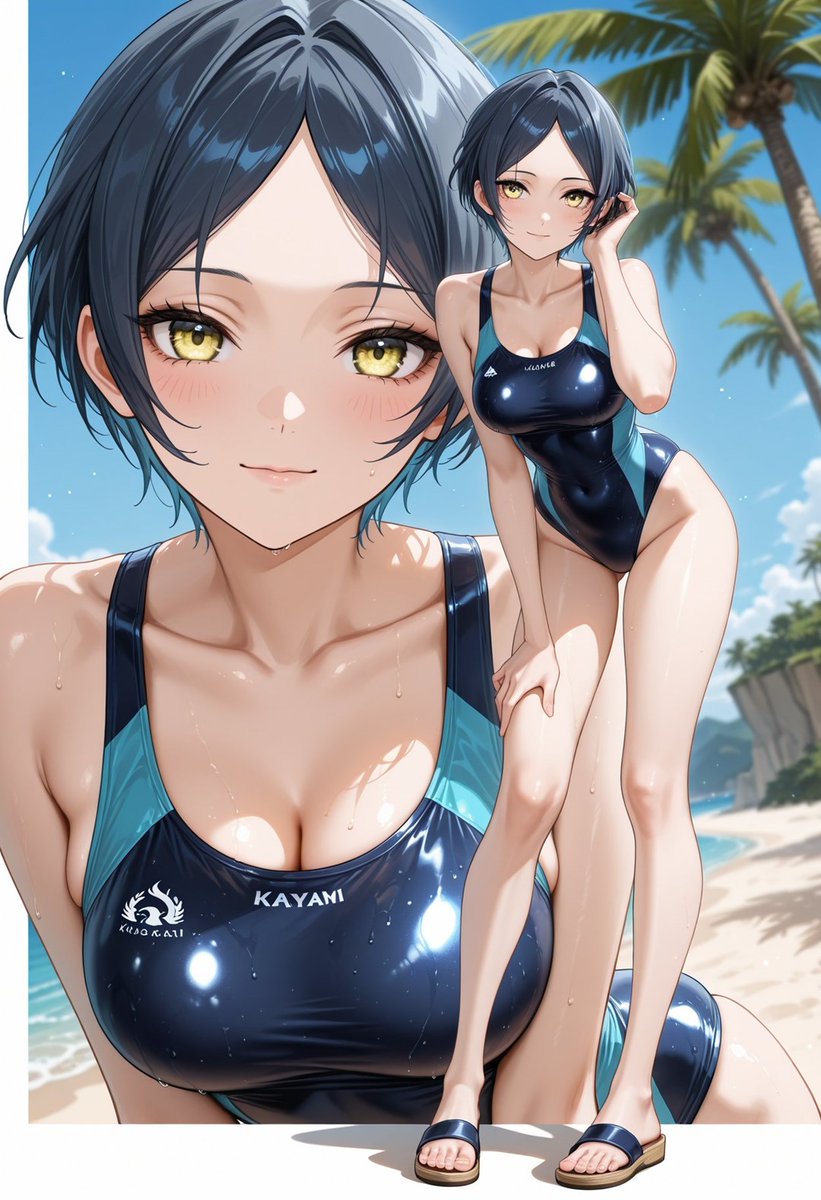 奏さん (奏さんは競泳なイメージ)