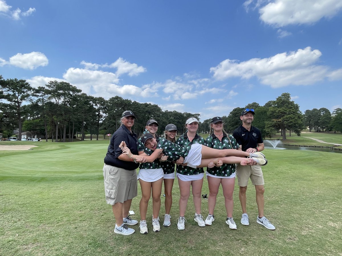 Super proud of #KParkgolf freshman,  Lilly Raymond for becoming a State Qualifier today at Margaritaville Resort! The Panthers took 5th place as a team and finished strong! ##WeAreKPark <a href="/HumbleISD_KPHS/">Kingwood Park HS</a> #UILStateGolf