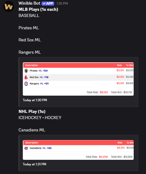 cblezbets's tweet photo. Potential 4-0 SWEEP for the VIPs 🧹

If all 4 of these plays win, I'll give $50 to one person who likes and retweets https://t.co/KDzBZ4RL7g