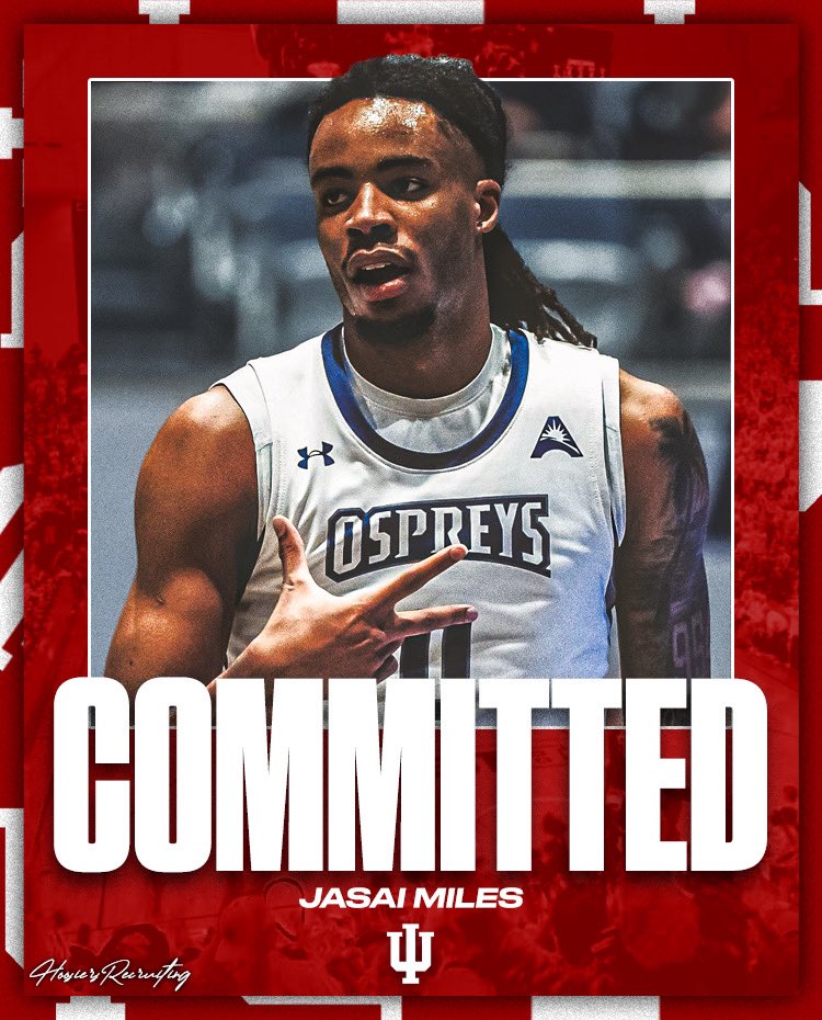 BREAKING: North Florida star guard Jakai Miles has Committed to Indiana. #iubb

Stats: 15.4 PPG, 6.8 RPG, 1.9 APG, 42.5% FG, 33.5% 3-PT.
