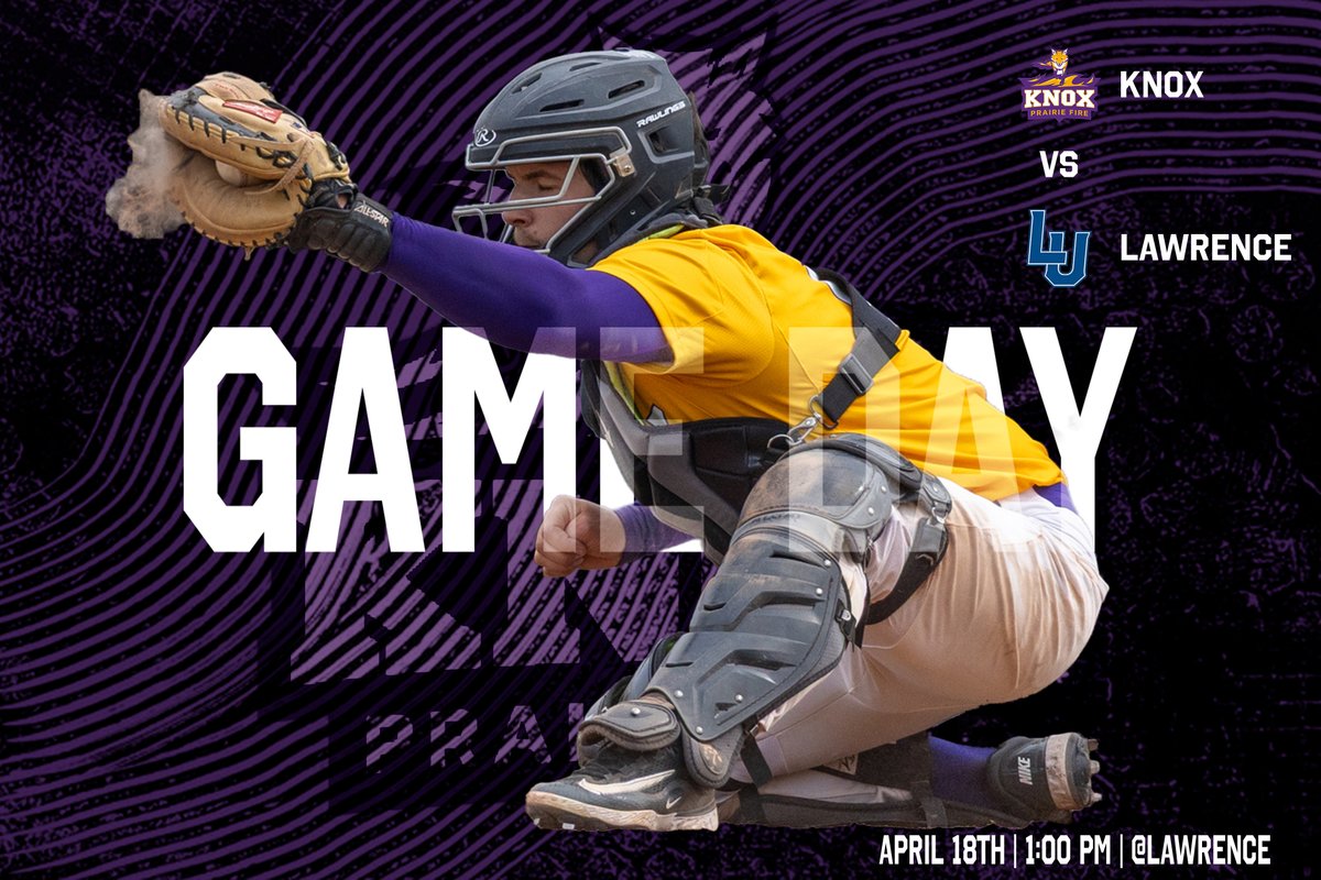 Game Day! Knox Baseball looks to start their series against Lawrence at 1:00 PM at Lawrence. They look to extend their record to 6-4 in conference with a win.

#humfire