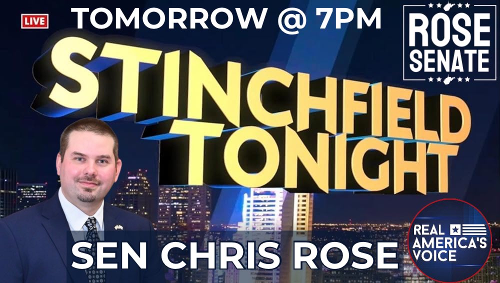 ChrisRoseWV's tweet photo. Tune in tomorrow at 7pm on Stinchfield Tonight (Real America’s Voice)! 

I’ll be discussing how we’re revitalizing WV’s coal &amp; gas industries, the passage of HB 2014, and how data centers &amp; microgrids will help eliminate our state income tax. https://t.co/JYlZ1ZEGKt