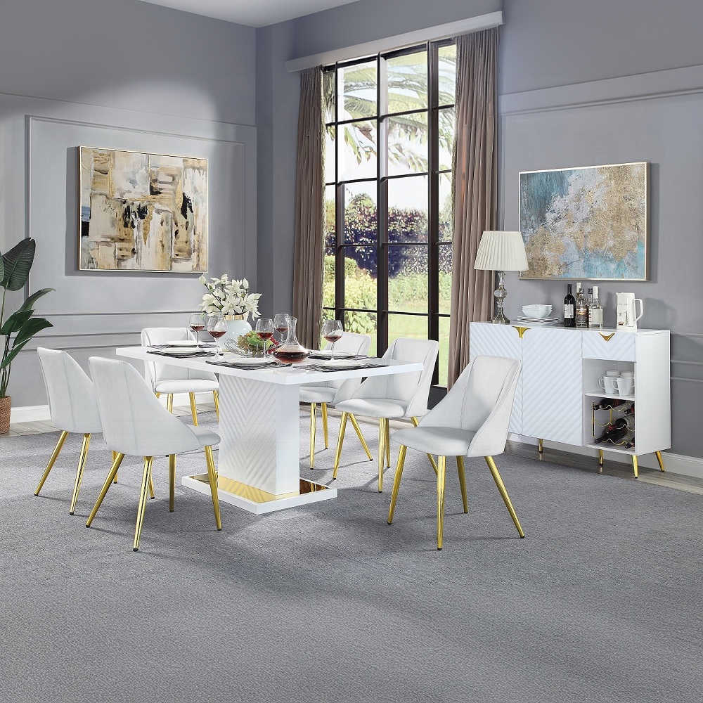 ambfurniture's tweet image. ***Spring Into Savings Sale Event Going On Now***Discounted Price When You Add To Cart up to 35% off. Acme DN01258 7 pc Everly quinn gaines white high gloss finish wood gold accents modern dining table set at ambfurniture.com/acme-dn01258-7… #diningfurniture #diningtables #Decor