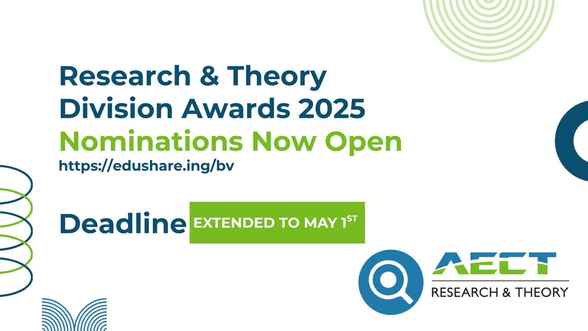 AECT Research & Theory Division tweet media