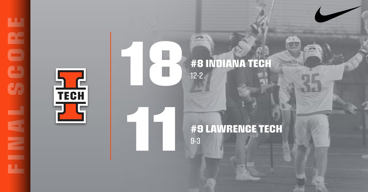 Warriors Win!

Big win tonight #9 Lawrence Tech! Back on the road this Saturday for the last regular season game vs #6 Aquinas College!
#BOOM #GoWarriors #RoadWarriors