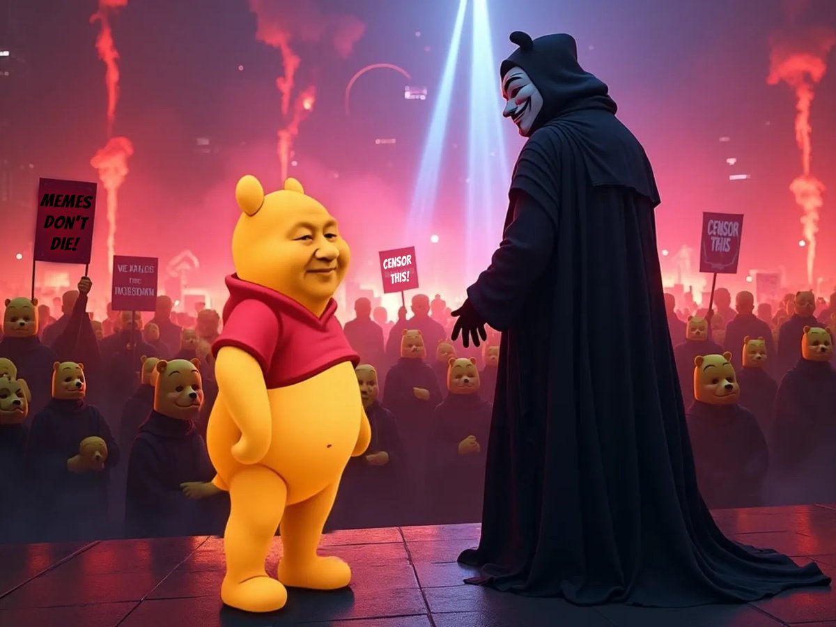 xijingonsol's tweet photo. You think it’s just another meme? 🤨
Look closer. 👀

A bear censored by Xi 🇨🇳🚫

That’s not hype —
That's history.
Let’s take it to the top! 🚀

#XIJINGPOOH 
6bQr6rJ3WccpTYaaTPtUZUPGwPFyeHa7mavwo2hdpump https://t.co/ye8H9FO42V
