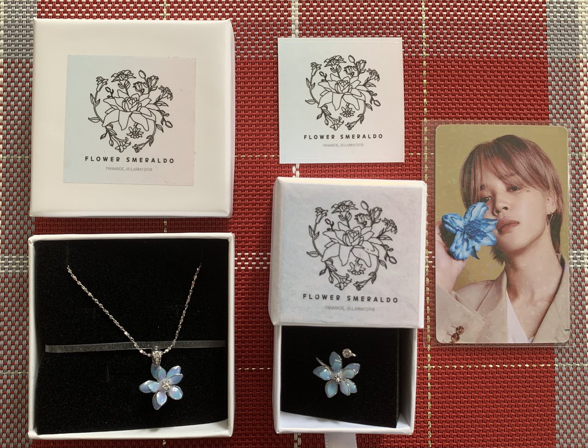 <a href="/J/">j</a>-ARMY2018 님   
<a href="/pala_JPGO/">pala G.O -SLOW-</a> 様

いつも素敵なグッズの作成お取りまとめ、ありがとうございます。
今回もジミンちゃんのイメージにぴったりなネックレスとリング、届いております。