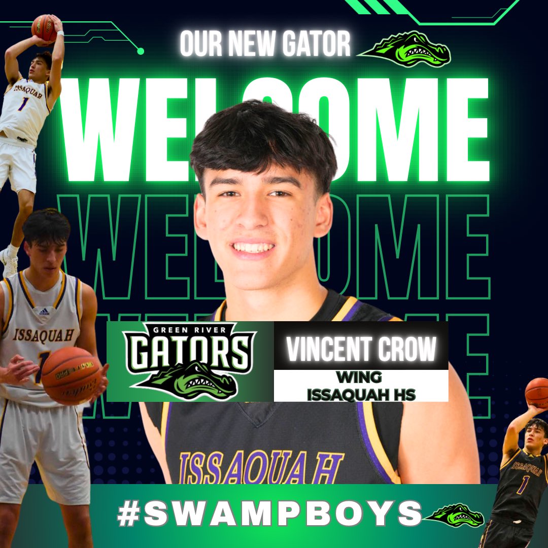 We got another #SwampBoy! 6’4 Wing Vincent Crow from Issaquah High. High motor and communication rating through the roof. Sky is the limit! Excited to bring him into the family! #5G