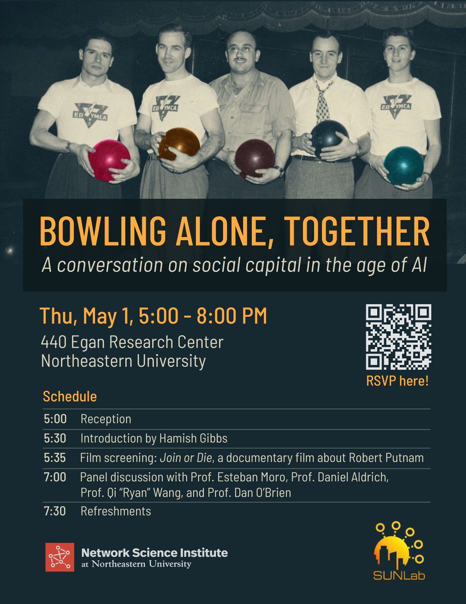 Daniel P. Aldrich urbanists.social/web/@dpaldrich (@danielpaldrich) on Twitter photo Please join us at <a href="/Northeastern/">Northeastern U.</a> for screening of and a conversation about the new movie Join or Die about Bob Putnam! Thursday May 1 at 5:00 pm Please join us at <a href="/Northeastern/">Northeastern U.</a> for screening of and a conversation about the new movie Join or Die about Bob Putnam! Thursday May 1 at 5:00 pm