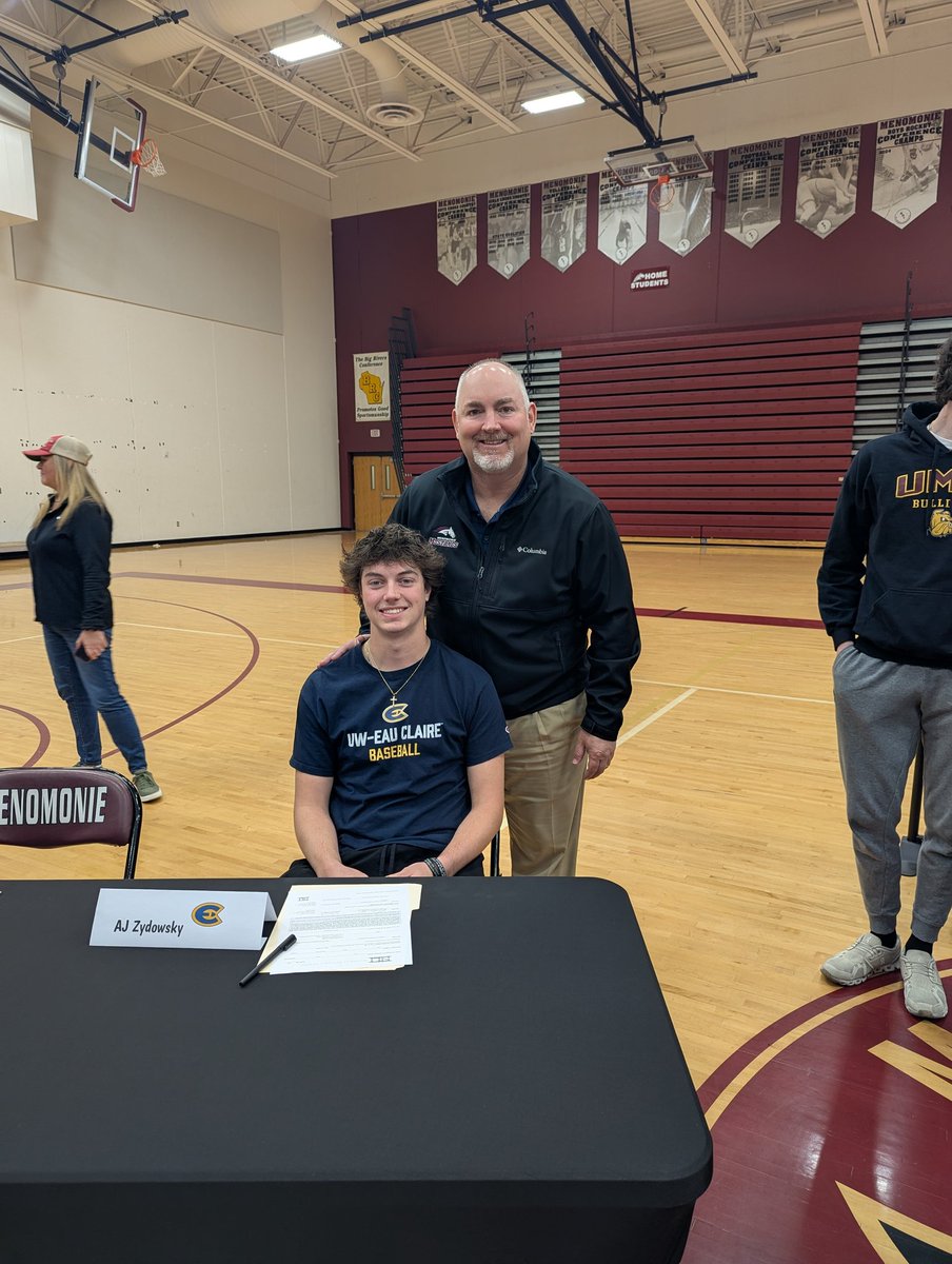 Menomonie Mustang Baseball (@menomoniebb) on Twitter photo Huge shout-out to <a href="/owenwelch_11/">Owen Welch</a> and <a href="/ajzydowsky23/">AJ Zydowsky</a> on signing to play college baseball today. You two have left an amazing legacy in Menomonie baseball and you aren't even close to done yet. It is an honor to be your coach! Way to make Menomonie proud! #Family #MustangPride Huge shout-out to <a href="/owenwelch_11/">Owen Welch</a> and <a href="/ajzydowsky23/">AJ Zydowsky</a> on signing to play college baseball today. You two have left an amazing legacy in Menomonie baseball and you aren't even close to done yet. It is an honor to be your coach! Way to make Menomonie proud! #Family #MustangPride