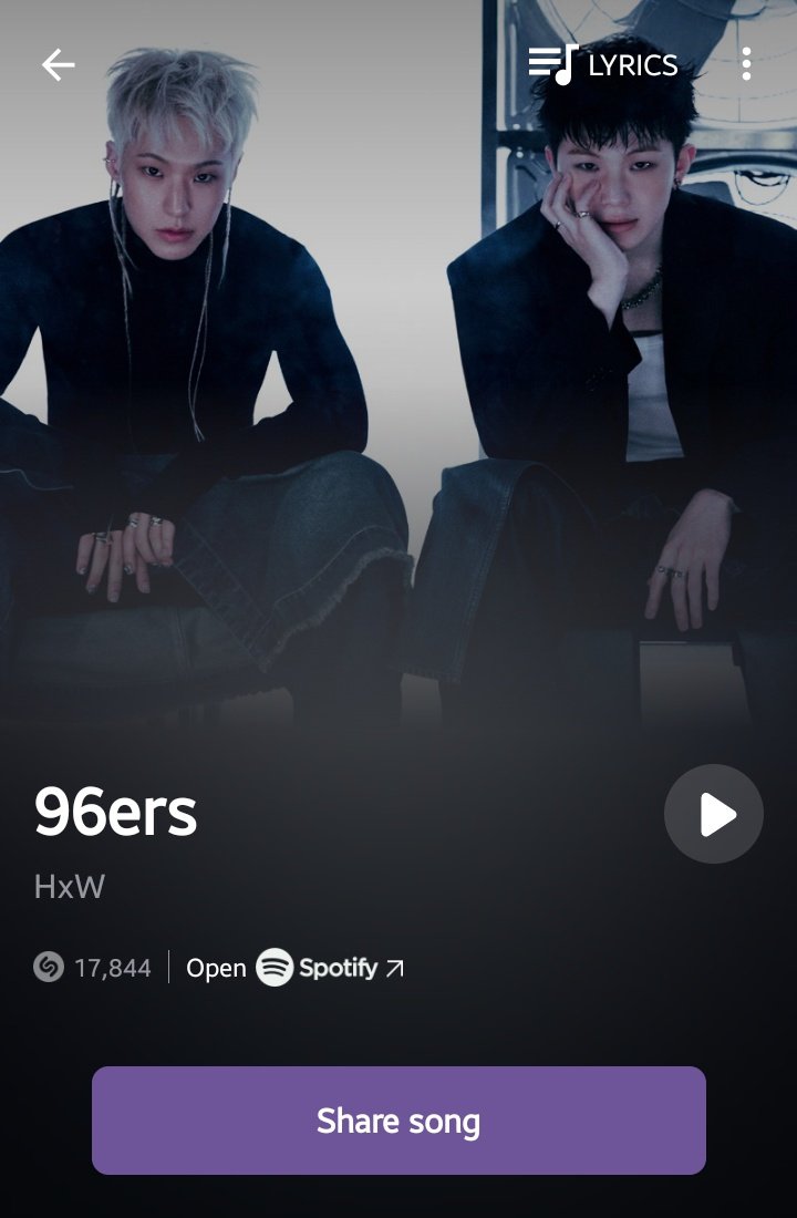 bttrswtmeanie's tweet photo. don't forget to shazam!! 

#96ers_StreamingPartry #HWG_STREAMS #STREAM_96ERS
𖤐https://t.co/Nb4UtLRe6M https://t.co/RnUsBEnXOY