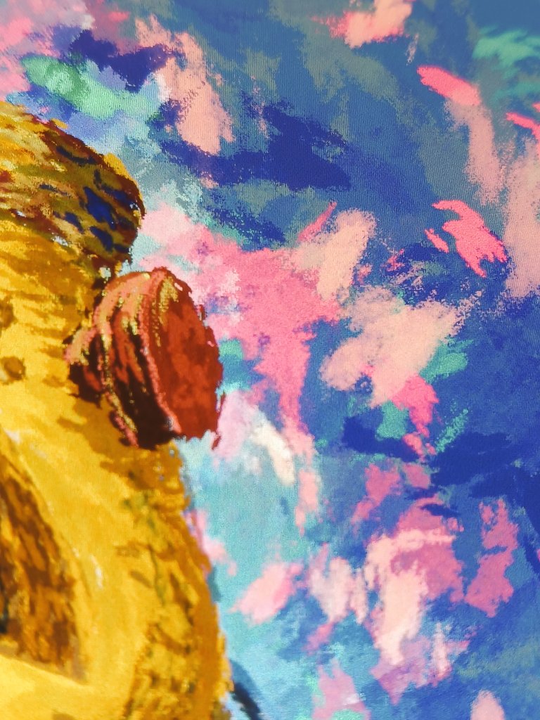 GM 🌞

Rarely I use brushes strokes in my works. Simply because I can't do it.

But for the final #D3GENX art challenge, and restriction set by <a href="/sonyaillust/">sonyart 🐾</a> , I have to open youtube and learn it 😅🤣