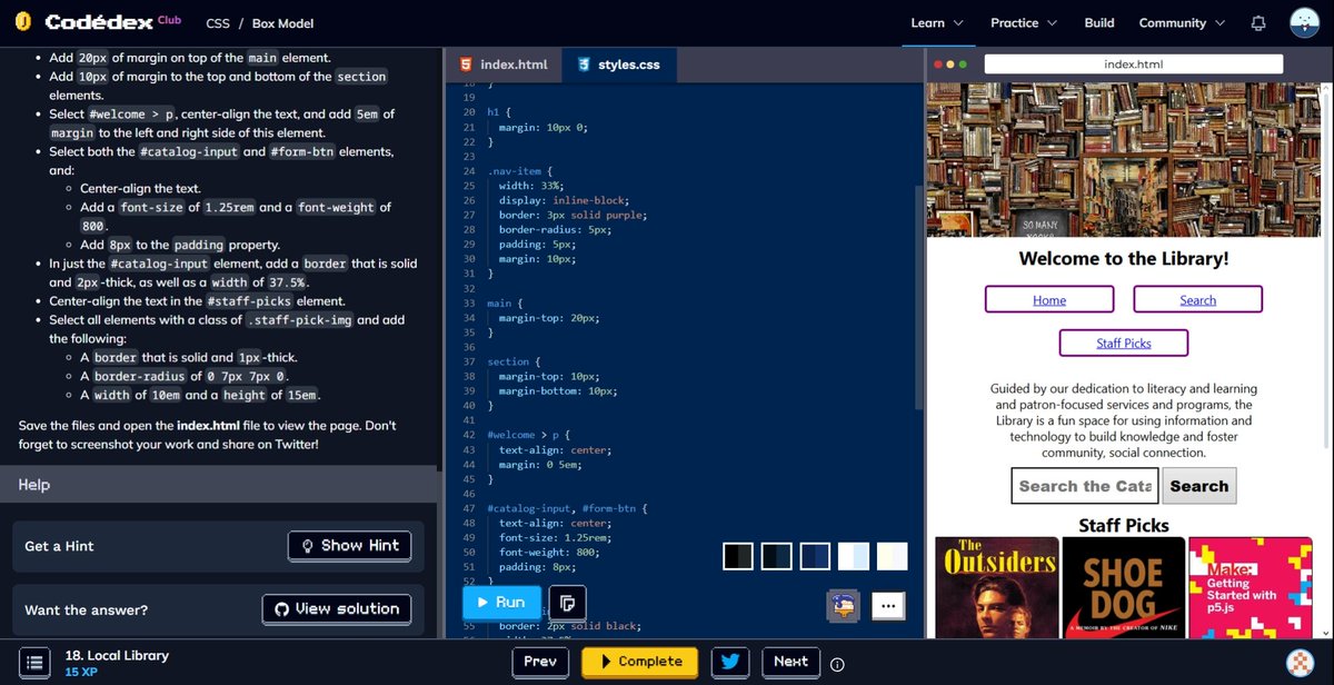 WizordFrog's tweet image. Local Library 📚 #CodédexLocalLibrary @codedex_io
