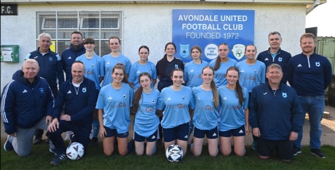 Proud evening for  Avondale United as our first ever adult ladies team play in Avondale Park.