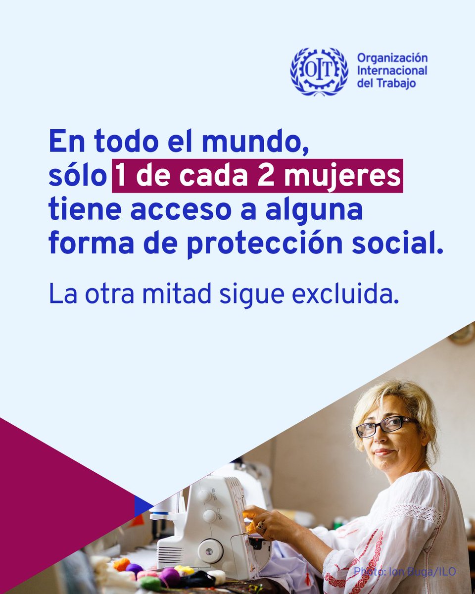 Las mujeres enfrentan desafíos específicos a lo largo de su vida, desde mayores responsabilidades de cuidados hasta inseguridad económica en la adultez mayor.

Los sistemas de protección social deben responder a estas realidades.

📰 ilo.org/es/resource/ne…