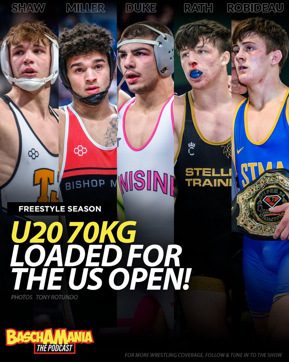 U20 70kg's is so loaded at the US Open next weekend, it has TWO overall #1's from different recruiting classes.

PJ Duke - the #1 overall in Class of 2025 and Melvin Miller - the #1 overall in Class of 2027. 

Now throw in more Top Big Board talent like Landon Robideau (5),