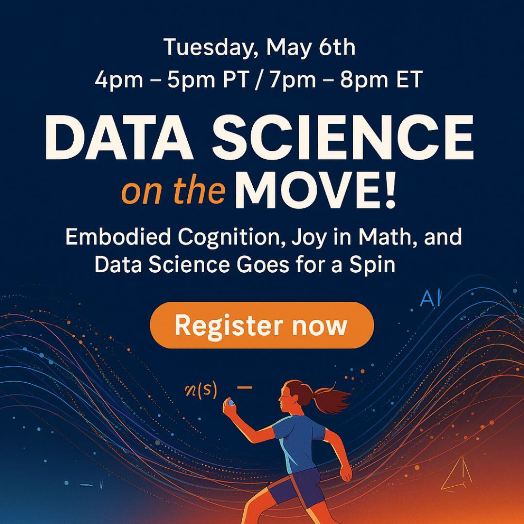 Registration is now open for <a href="/DatabotUSA/">databotUSA</a> 's new workshop with <a href="/TGRFound/">TGR Foundation</a> Data Science on the Move! Discover how movement + data = joyful learning!

Sign up now let's get data moving!
forms.office.com/r/G8grnPzn3V