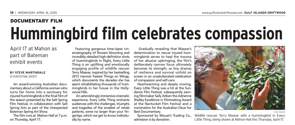 SaltSpring FilmFest tweet media