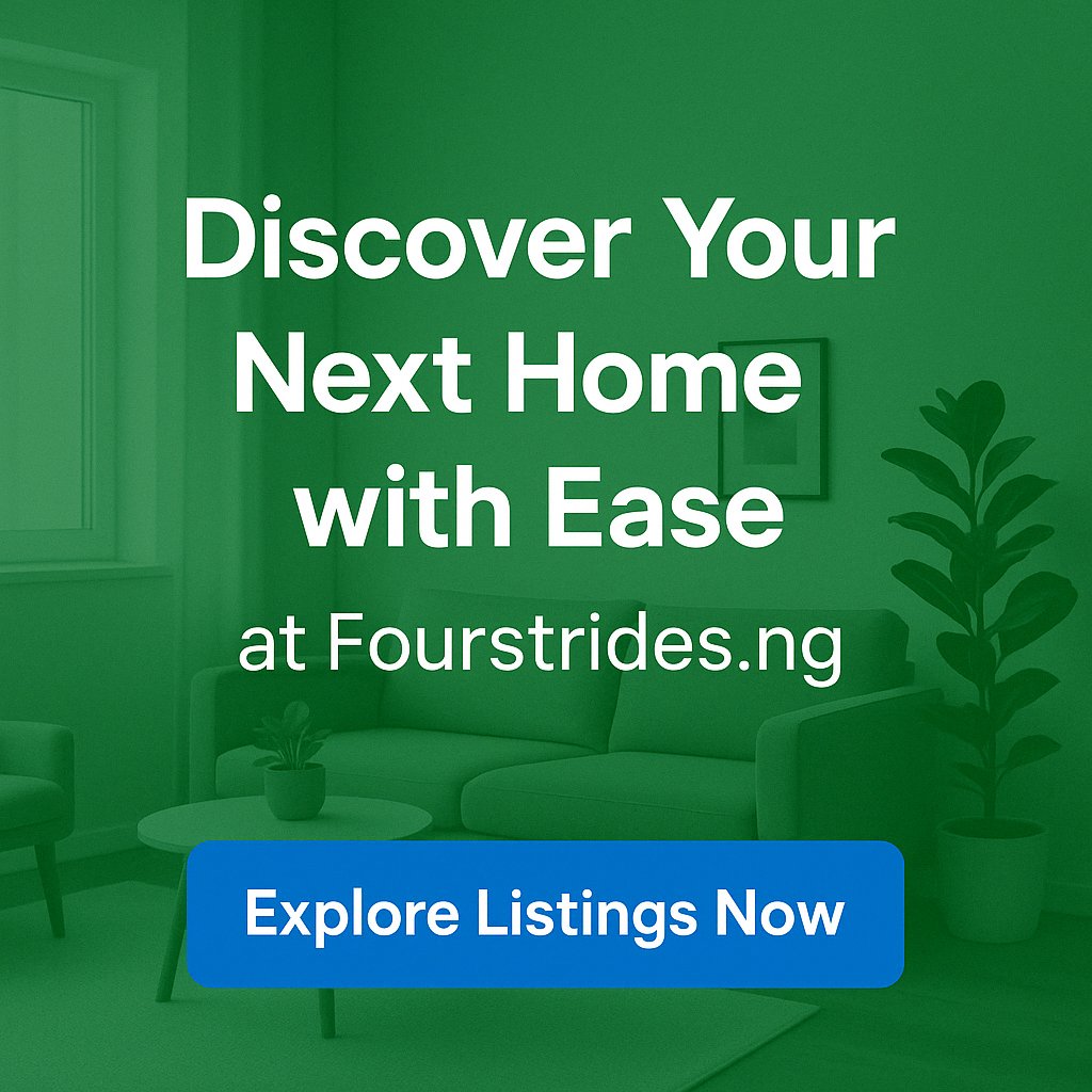 🏠✨ Ditch the 12‑month rent stress. With FourStrides.ng you can:
✅ Pay monthly
✅ Skip inspection fees
✅ Enjoy low, transparent rents

Find your next home the easy way—sign up today! #NigerianDeserveBetter #nigeriatoday #AbujaTwitterCommunity