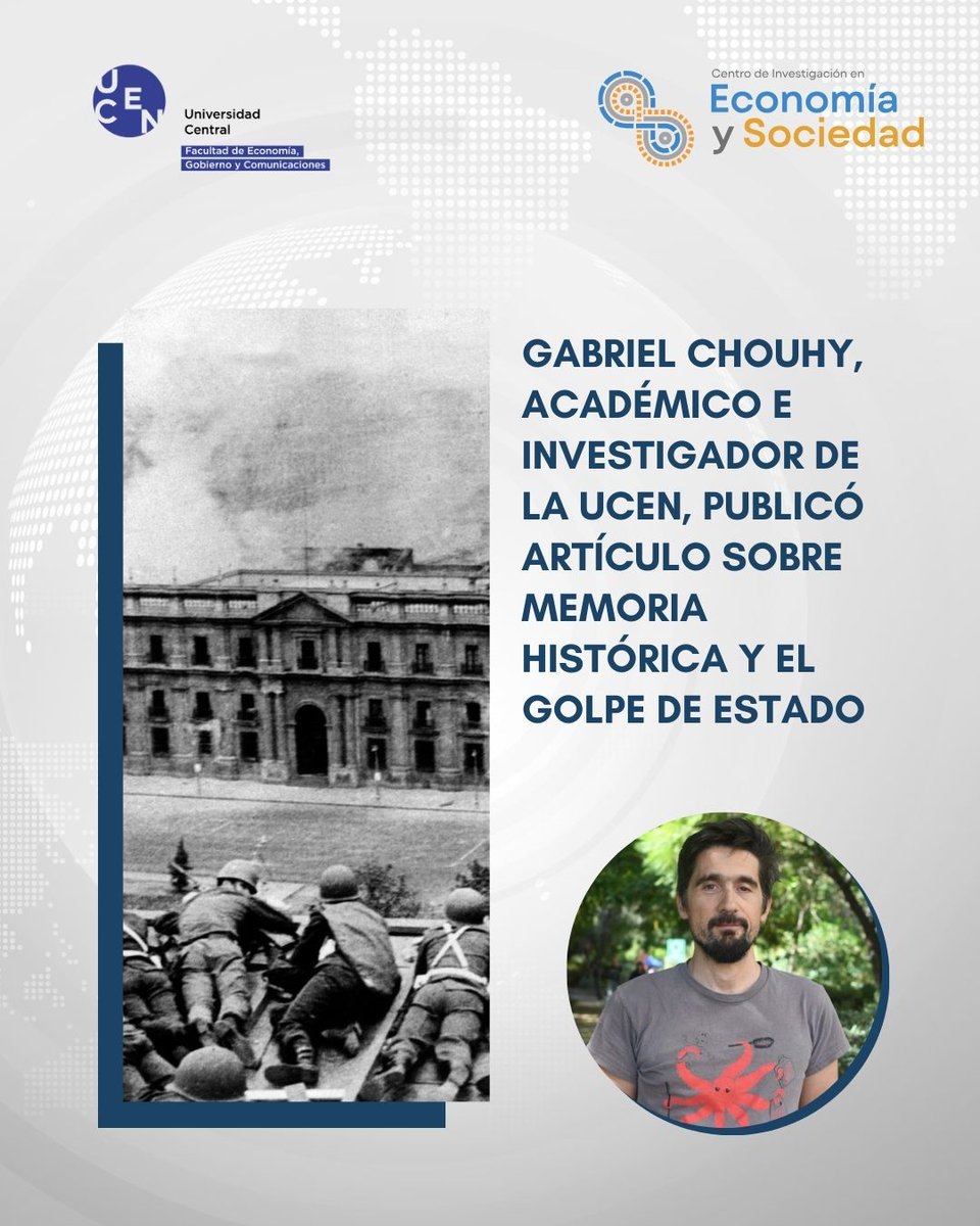 📌¿Fue inevitable el golpe del 73?
A propósito de las declaraciones de Evelyn Matthei, el investigador Gabriel Chouhy propone otra lectura: el quiebre democrático no fue destino, sino reacción ante un Chile que avanzaba hacia más inclusión.

👉Lee más bit.ly/4ipOER7