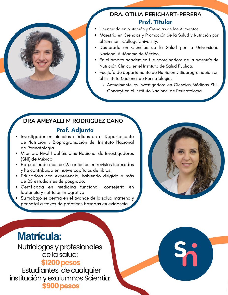 Otilia Perichart (@operichart) on Twitter photo Invitación Especial:
Curso de Atención nutricia en la edad reproductiva.
14 expertos invitados
Temas:La doble carga de mala nutrición, obesidad, SOP, salud preconcepcional, suplementación, salud placentaria, rol del padre...y casos!
Los esperamos 15 y 16 mayo
<a href="/scientianutri/">scientia_nutricion</a> Invitación Especial:
Curso de Atención nutricia en la edad reproductiva.
14 expertos invitados
Temas:La doble carga de mala nutrición, obesidad, SOP, salud preconcepcional, suplementación, salud placentaria, rol del padre...y casos!
Los esperamos 15 y 16 mayo
<a href="/scientianutri/">scientia_nutricion</a>
