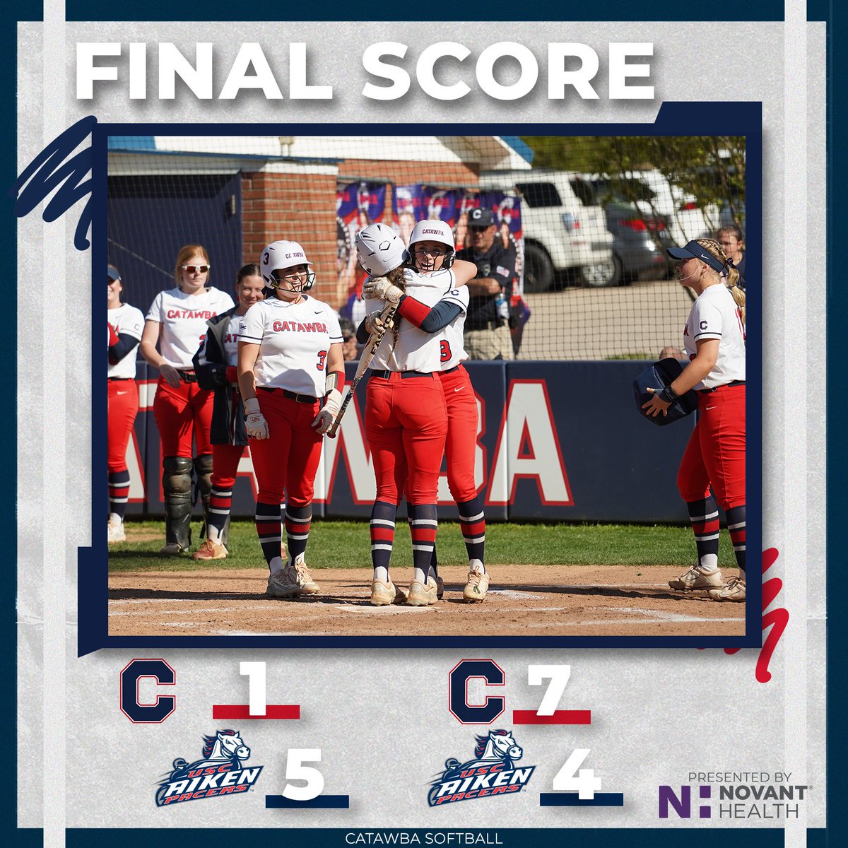 Wednesday split for <a href="/CatawbaSoftball/">🥎Catawba Softball🥎</a> 🥎

#UpDown