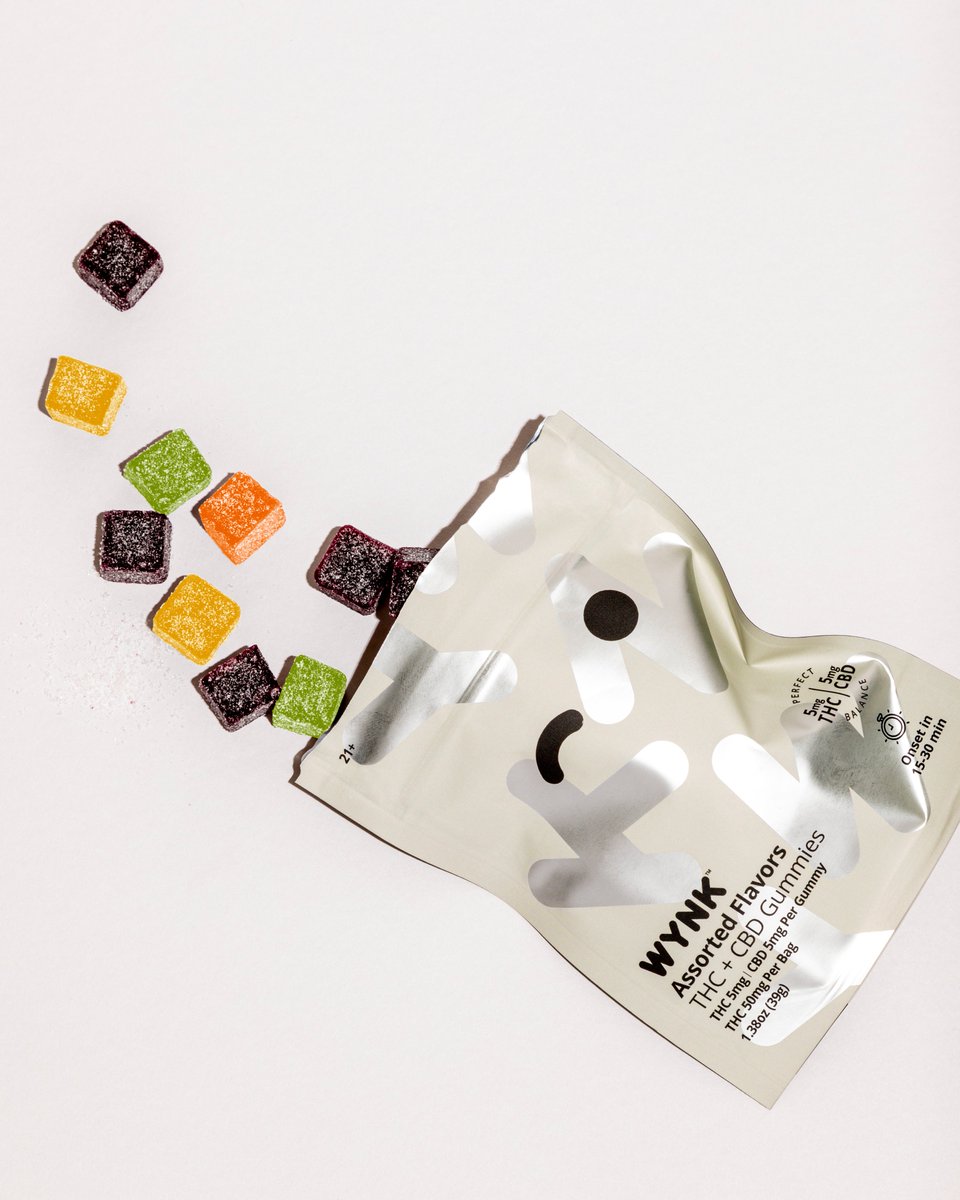 Wynk's Gummy Variety Pack includes all of your favorite flavors along with a perfect 1:1 ratio of THC and CBD. 

drinkwynk.com/products/assor…

Ideal for on-the-go, this fast-acting gummy format delivers the balanced, light and social buzz in just 10-15 minutes.