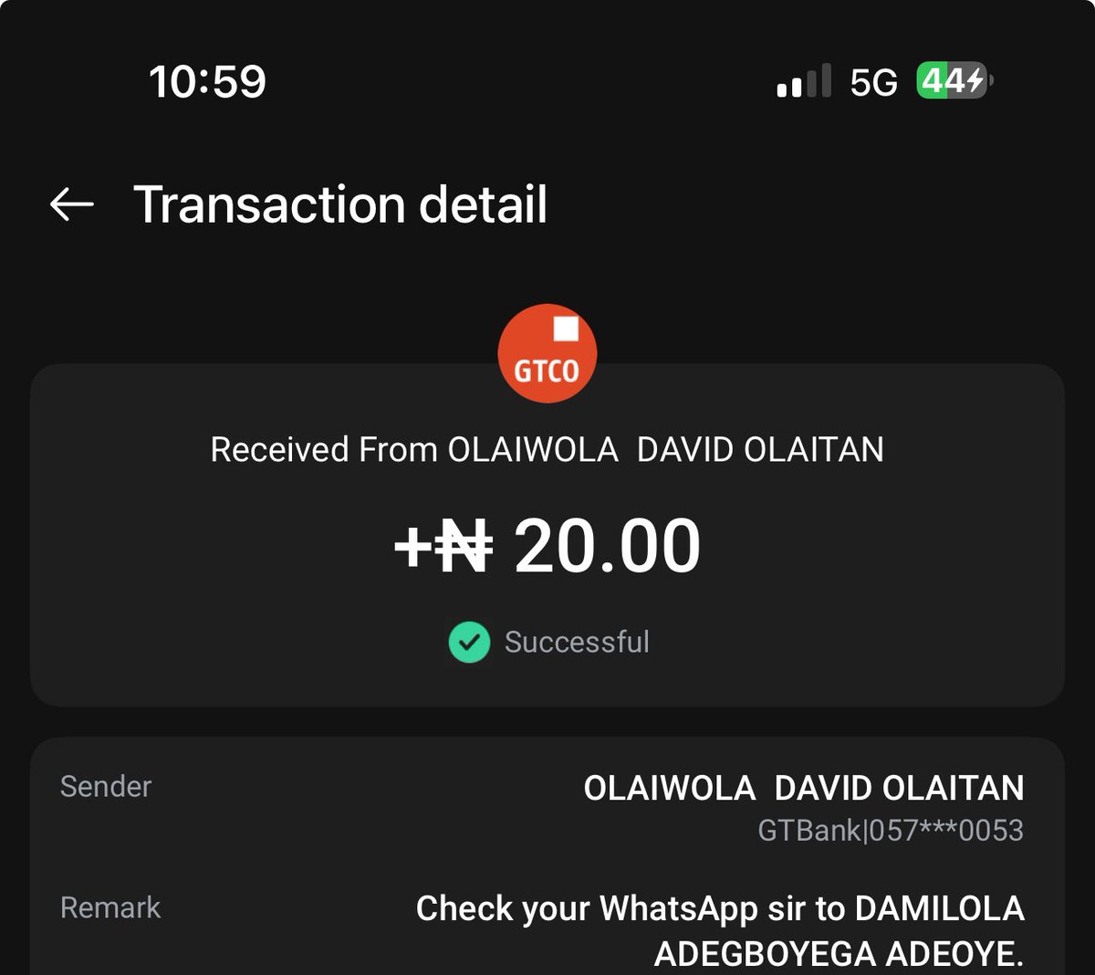 LouieDi13's tweet image. So u see me finish send my two bank accounts #20 NAIRA