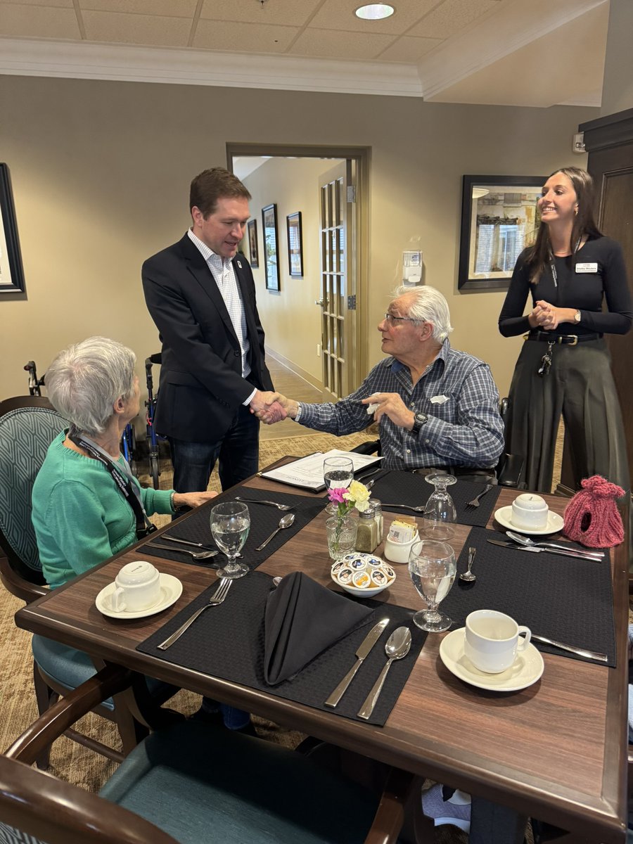 peopleCare Communities 🇨🇦 (@peoplecare_ca) on Twitter photo Great to welcome <a href="/MayorMorgan/">Mayor Josh Morgan</a> of <a href="/CityofLdnOnt/">City of London</a> to Oakcrossing Retirement Living today!
He toured our home, met with residents & our team, and discussed <a href="/peopleCare_ca/">peopleCare Communities 🇨🇦</a>'s commitment to seniors in London, ON. We look forward to welcoming him again soon. Great to welcome <a href="/MayorMorgan/">Mayor Josh Morgan</a> of <a href="/CityofLdnOnt/">City of London</a> to Oakcrossing Retirement Living today!
He toured our home, met with residents & our team, and discussed <a href="/peopleCare_ca/">peopleCare Communities 🇨🇦</a>'s commitment to seniors in London, ON. We look forward to welcoming him again soon.