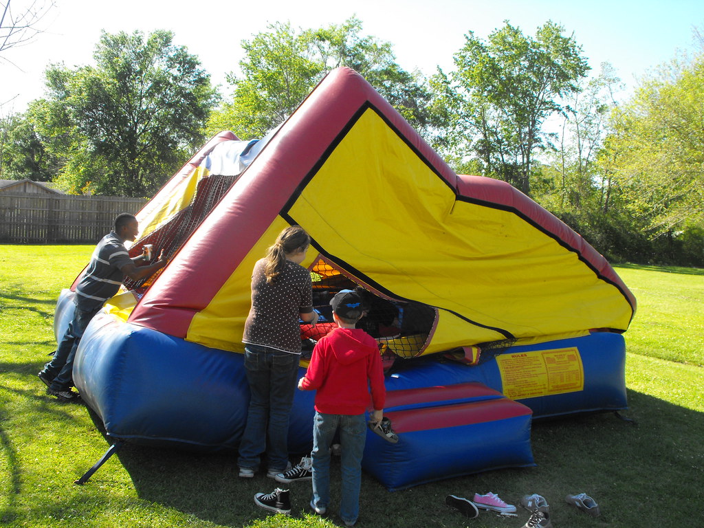 you're laughing one of the ghoulettes is under the inflatable cathedral and you're laughing