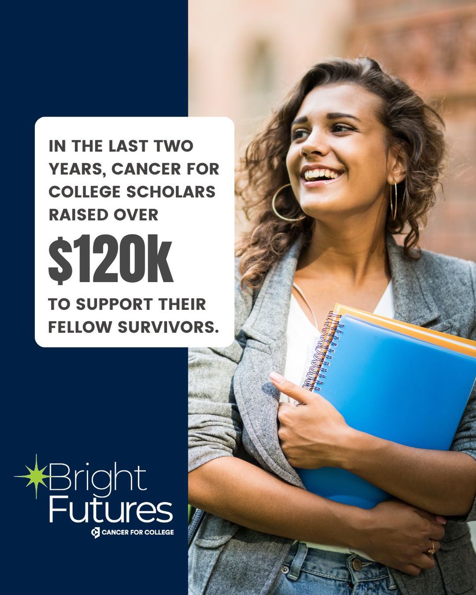 Twitter:
Our rockstar scholars helped fund 17 more scholarships for cancer survivors! 🎓💙

Follow their lead &amp; make a difference—donate today!

buff.ly/4hyDnOd

#CancerSucks #BrightFutures #CancerSurvivors #CancerForCollege