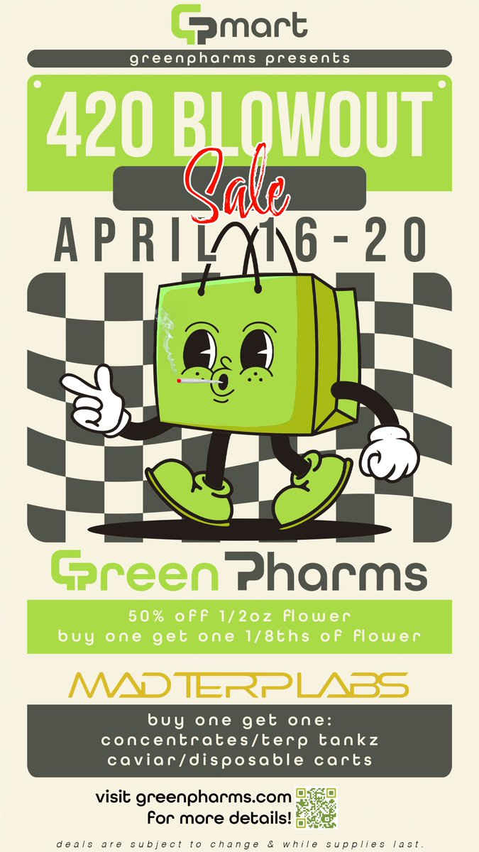 Our 4/20 SALE IS STARTING NOW!! 
📍 BOTH locations!💚🫶