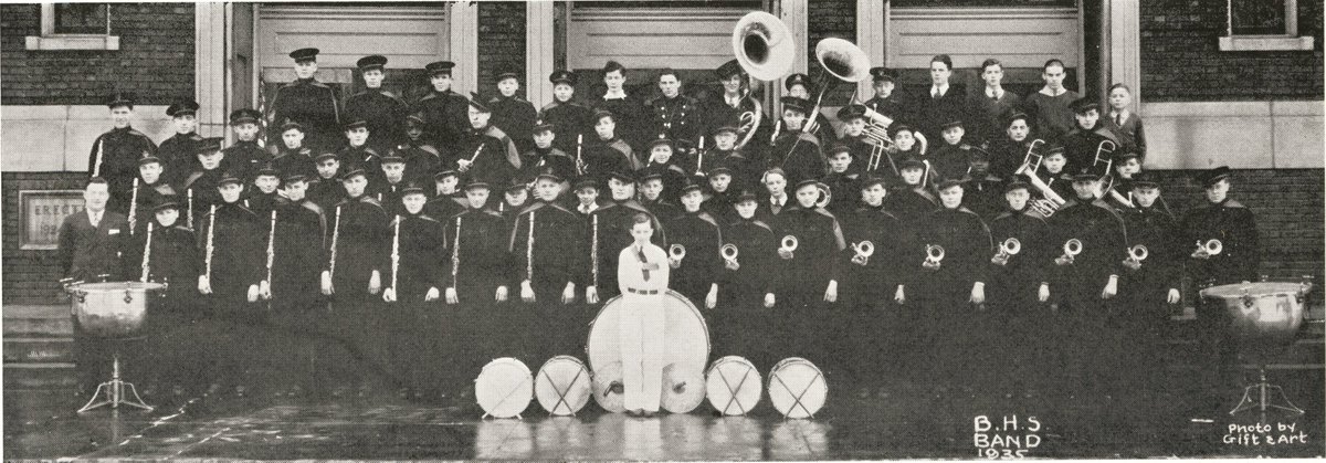 Bellaire Big Reds Marching Band, 1934 #BigRedsBaby